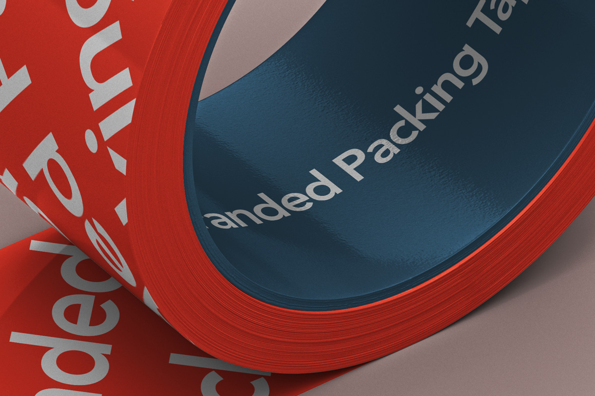 胶带样机 Branded Psd Packing Tape