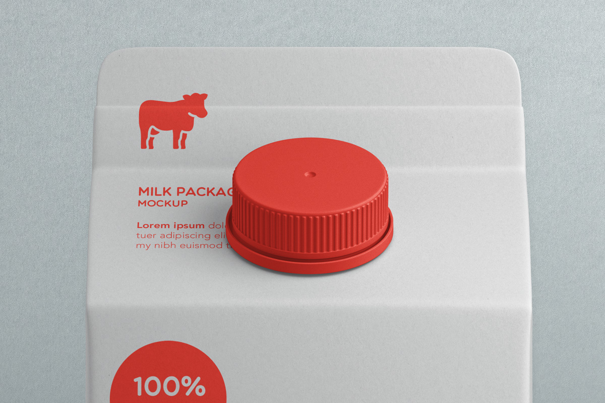 纸质牛奶 饮料包装盒样机 Carton Psd Milk P