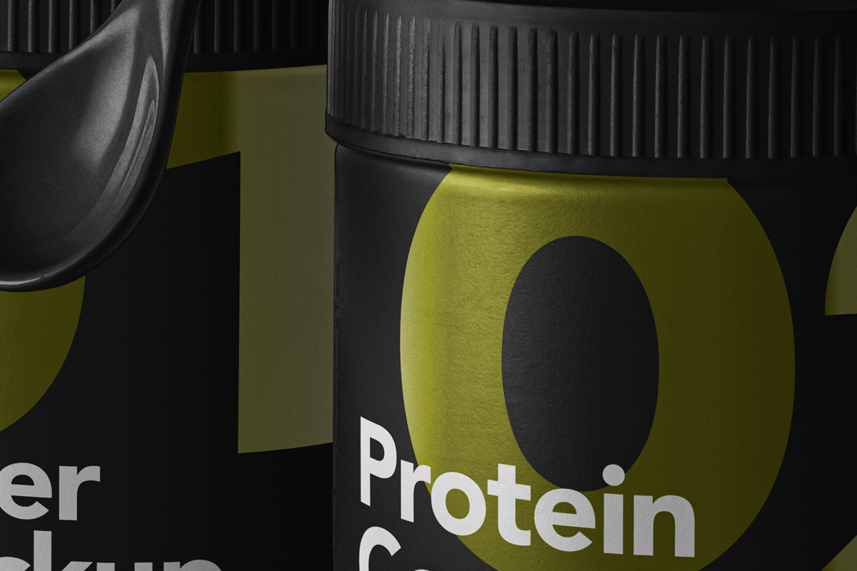 一组保健品 药品包装样机 Protein Psd Conta