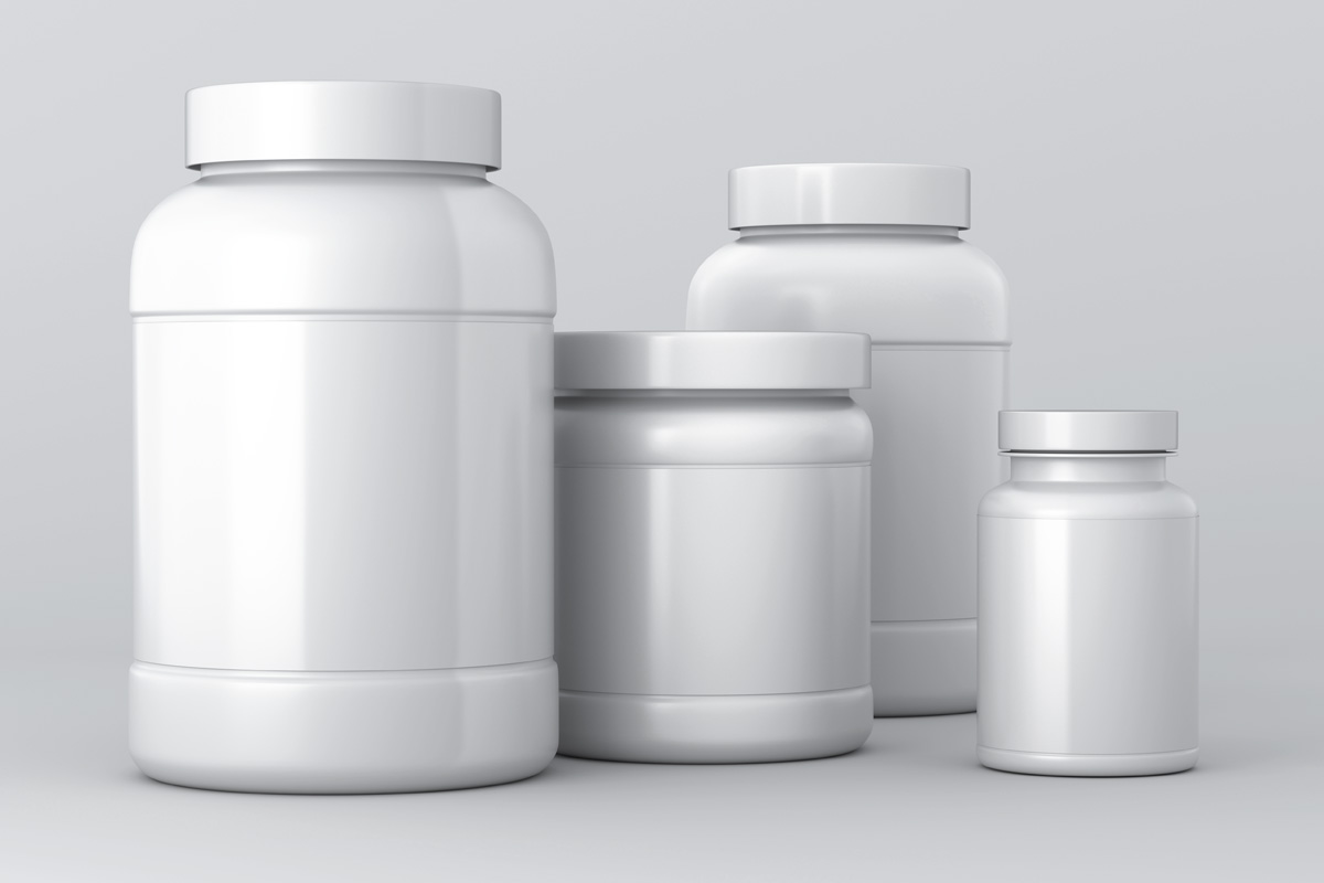 塑料psd罐包装样机 Protein Psd Jar Pac