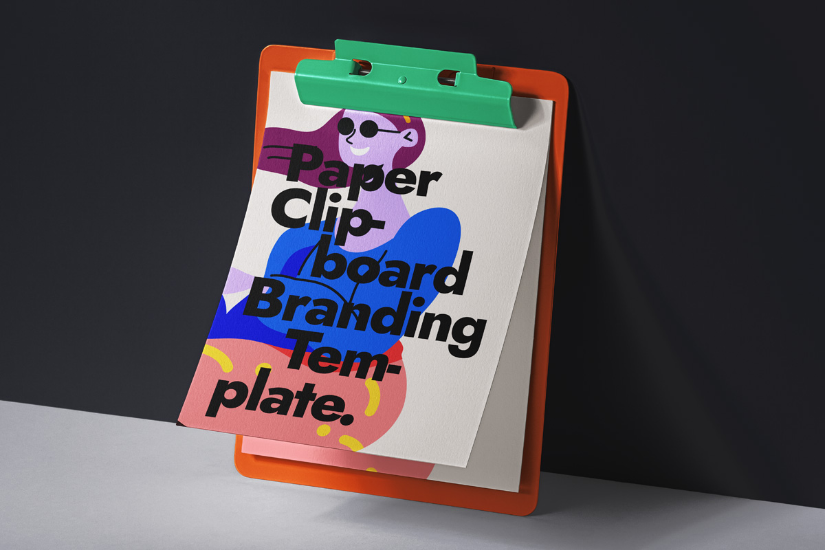 纸Psd剪贴板样机 Paper Psd Clipboard