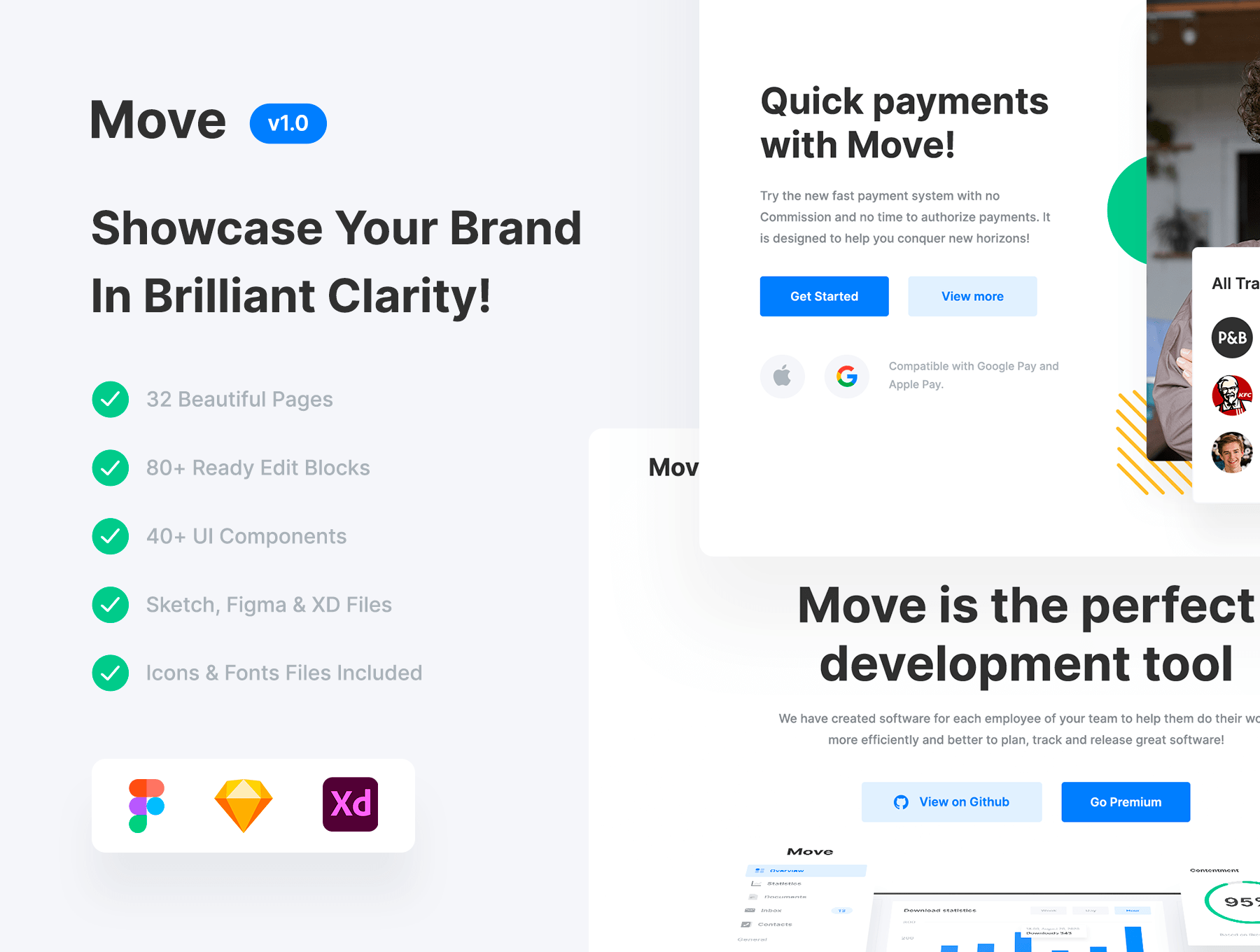 SaaS软件数字产品管理移动APP界面UI素材 Move -