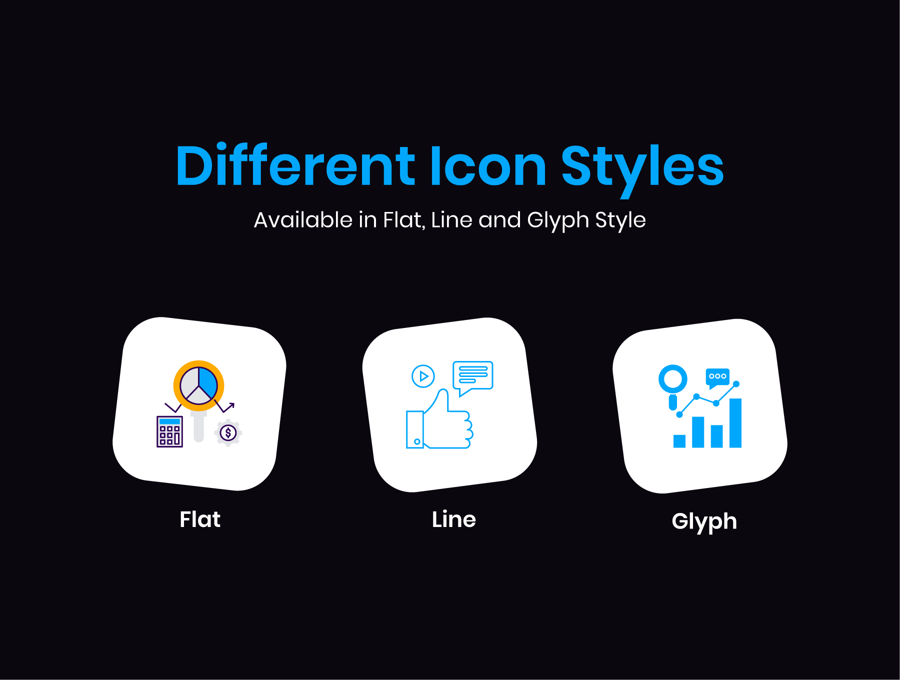 Flat Outline Vector Icons