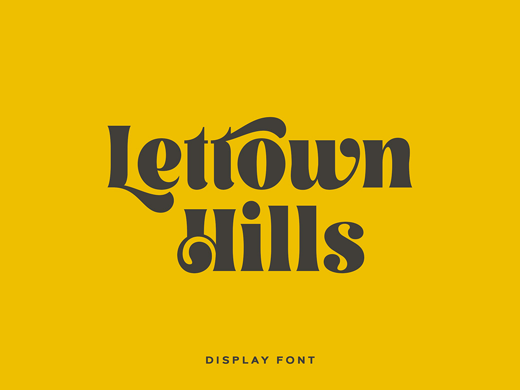 都市嬉皮士复古英文字体 Lettown Hills Disp