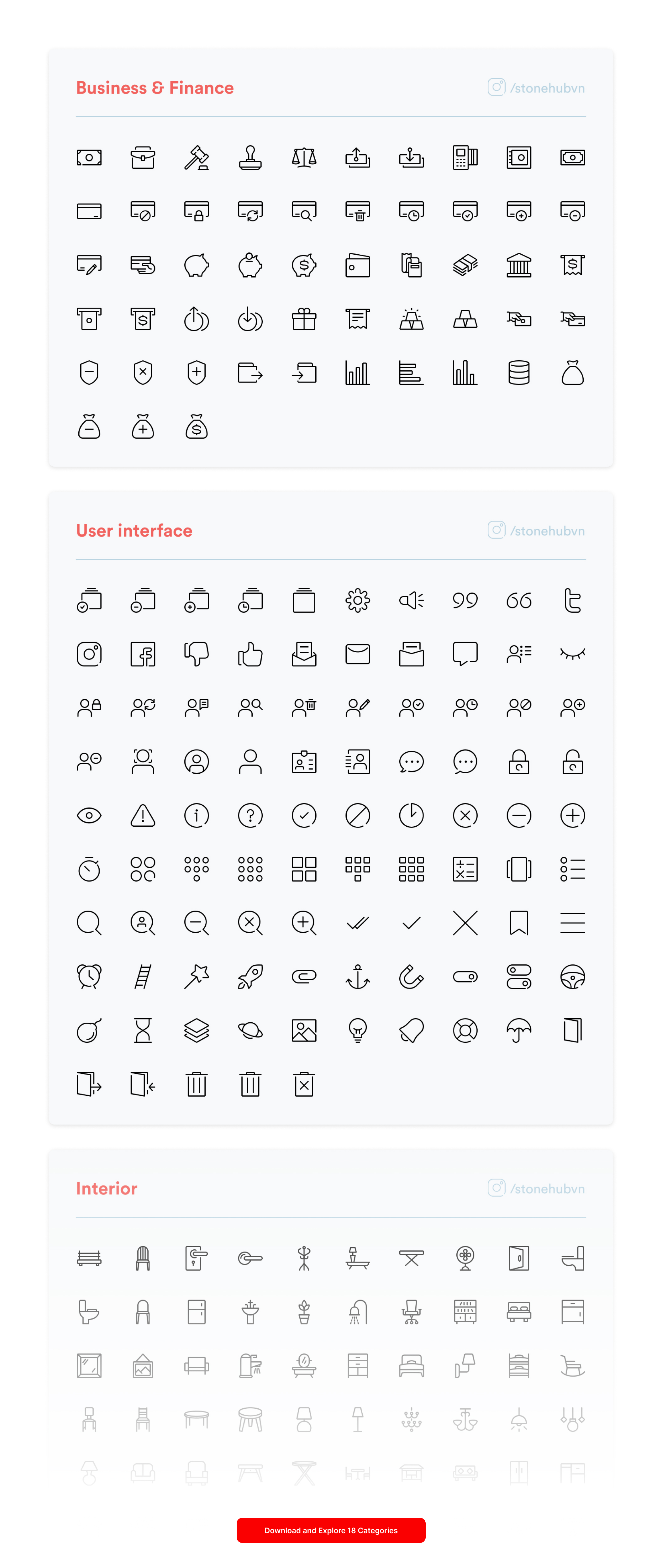 全套图标集 Stonicons 1.3 (1000+)