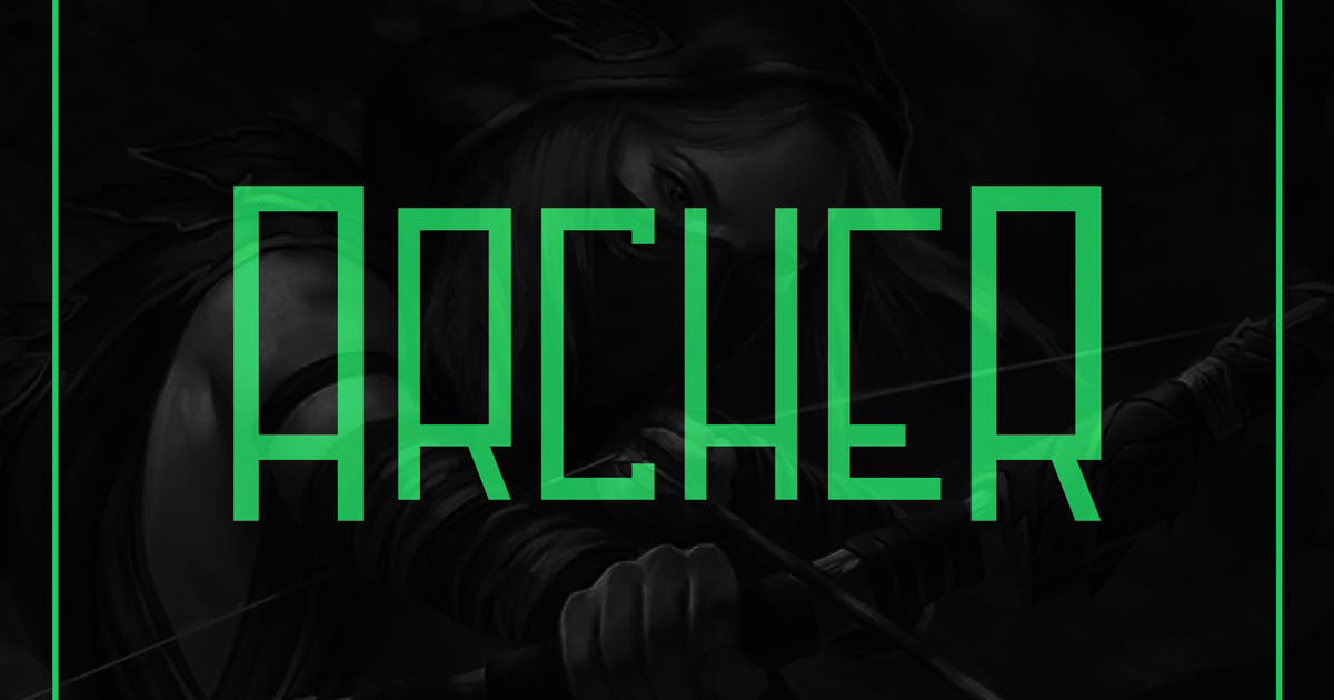 优雅几何无衬线英文字体合集 Archer Font