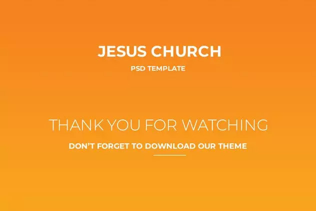非营利机构基督教教堂官网设计PSD模板 JESUS CHUR