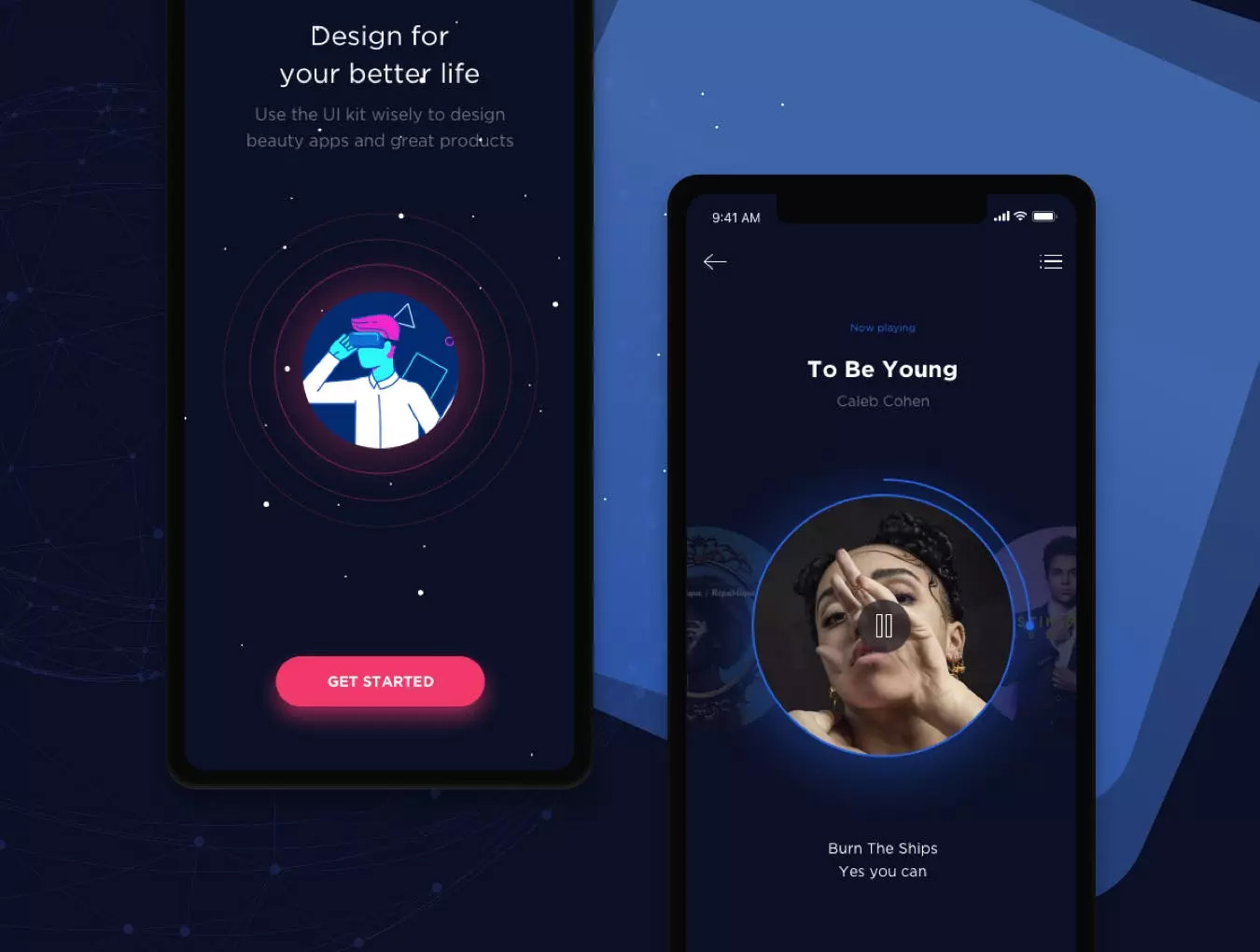 多功能的高品质高端时尚Mobile App UI Kit