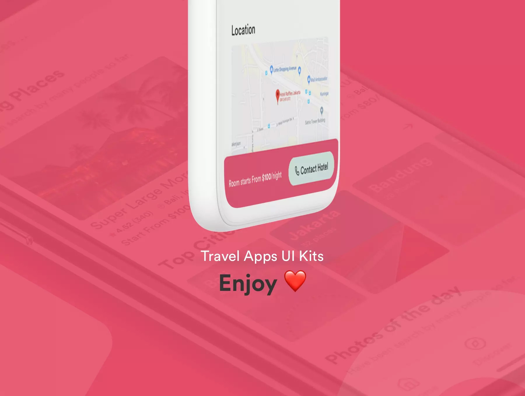 高质量的旅行/旅游APP应用iOS UI设计套件