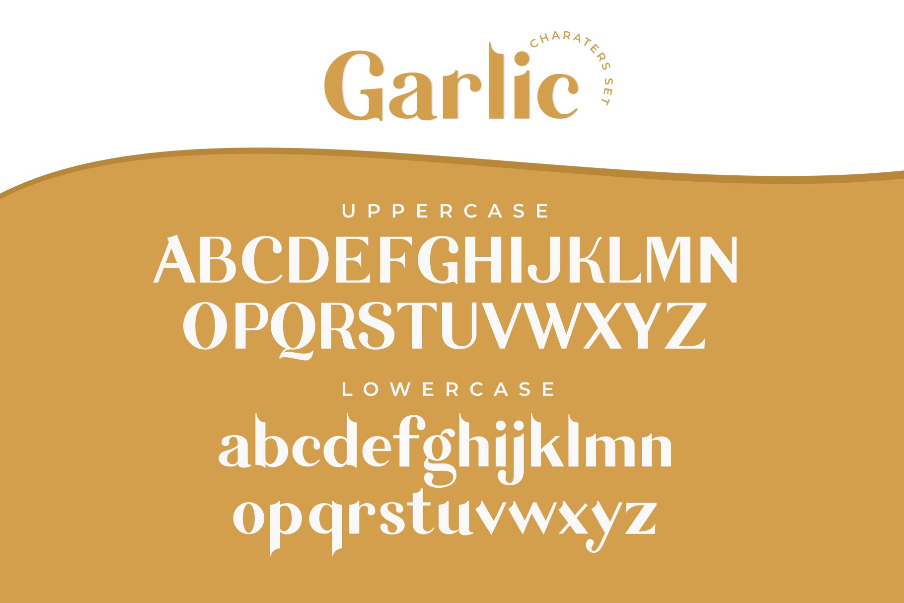 优雅的无衬线体英文字体 Garlic / elegant f