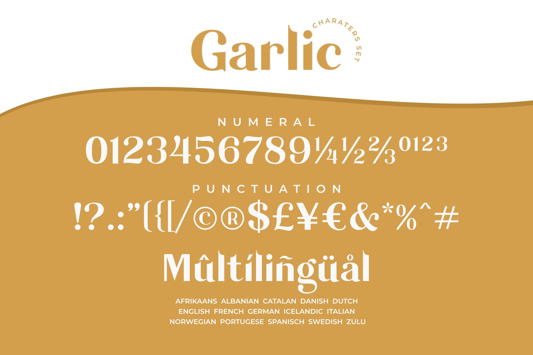 优雅的无衬线体英文字体 Garlic / elegant f