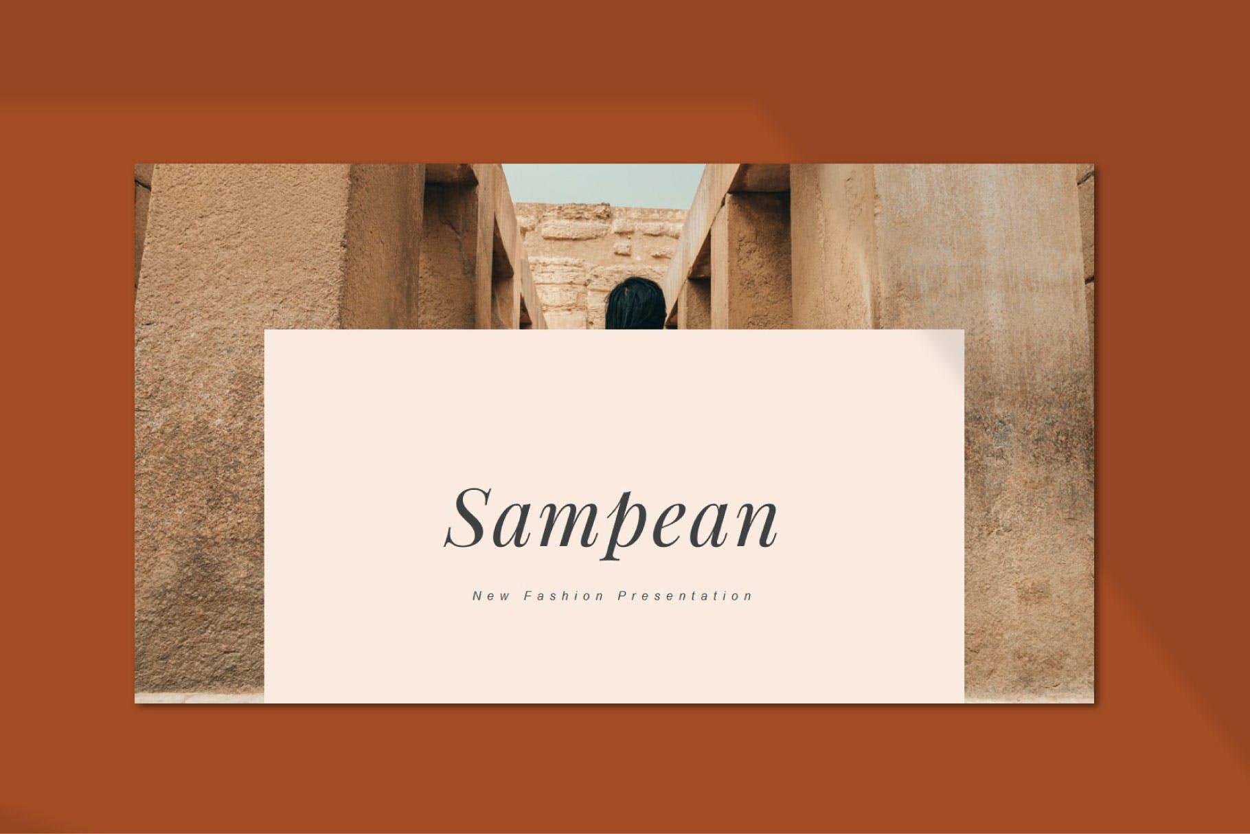 新品服装品牌指南Powerpoint模板 Sampean –