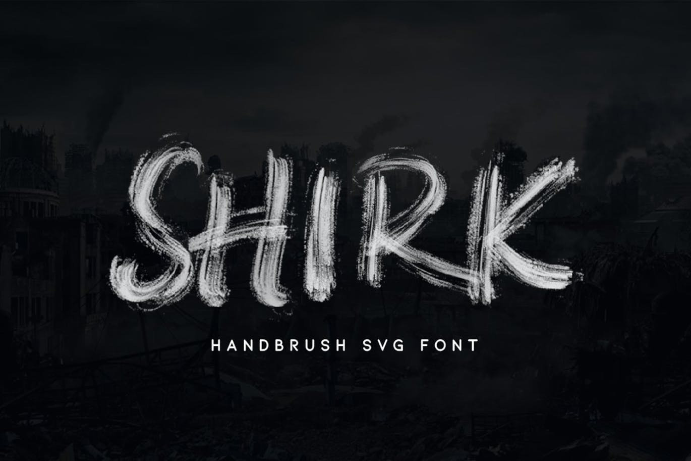 Shirk-Handbrush SVG中国风书法字体
