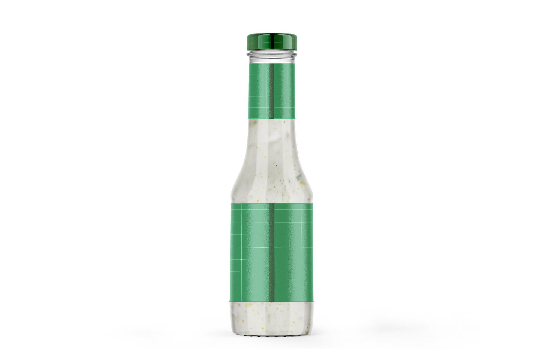 透明玻璃酱瓶包装设计样机模板