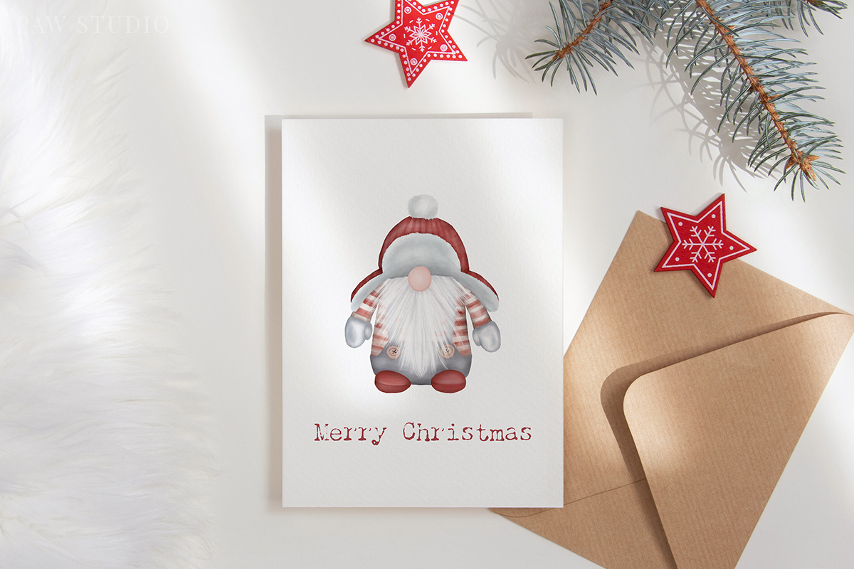 丰富的侏儒矮人圣诞老人玩具节日装饰素材 Christmas