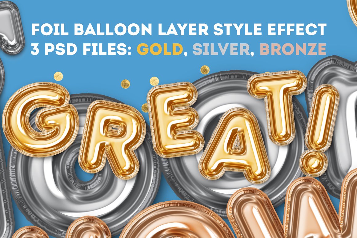 Foil Balloon Layer Style Effec