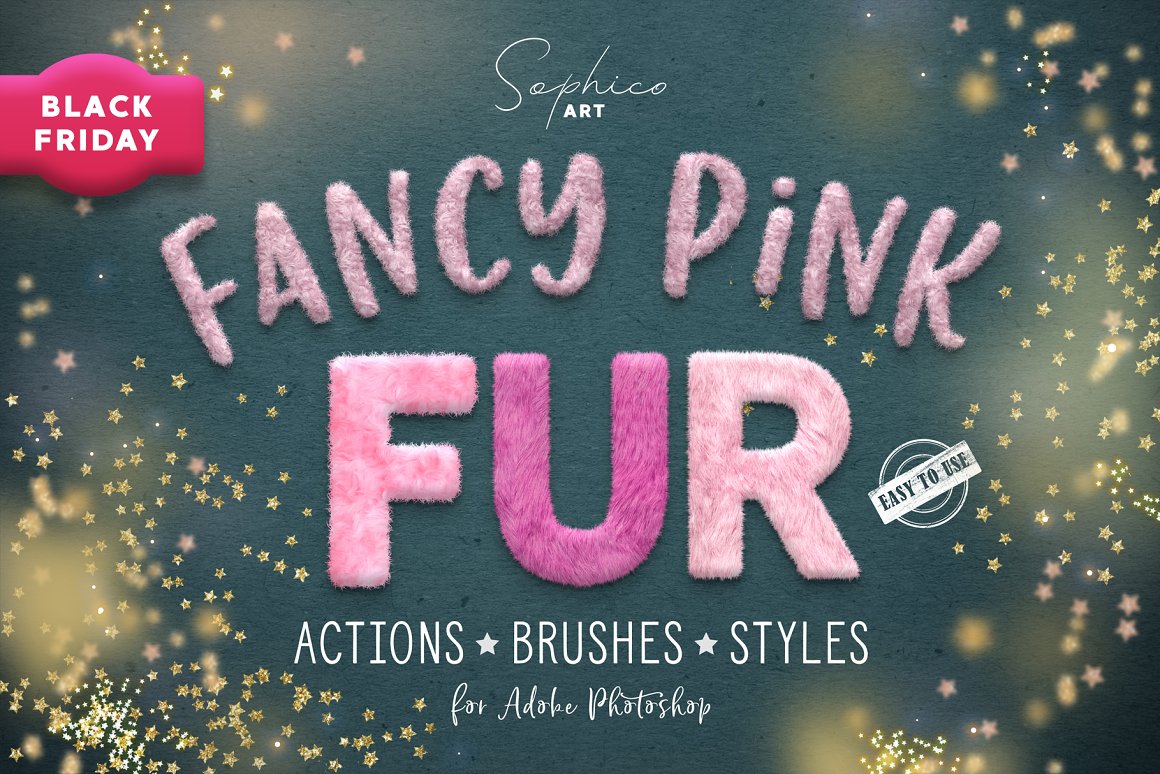 Fanсy Pink Fur Photoshop Effec
