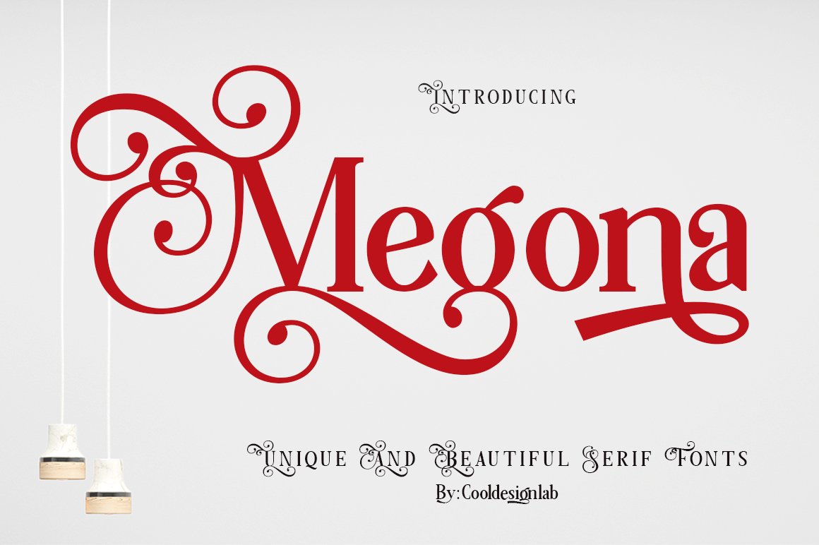 时尚优雅的衬线英文字体 Megona | Modern Se