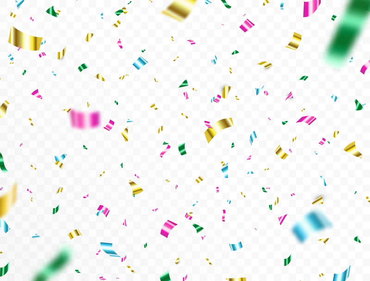 周年庆节日庆祝胜利成功派对彩纸彩带装饰元素ESP矢量设计素材