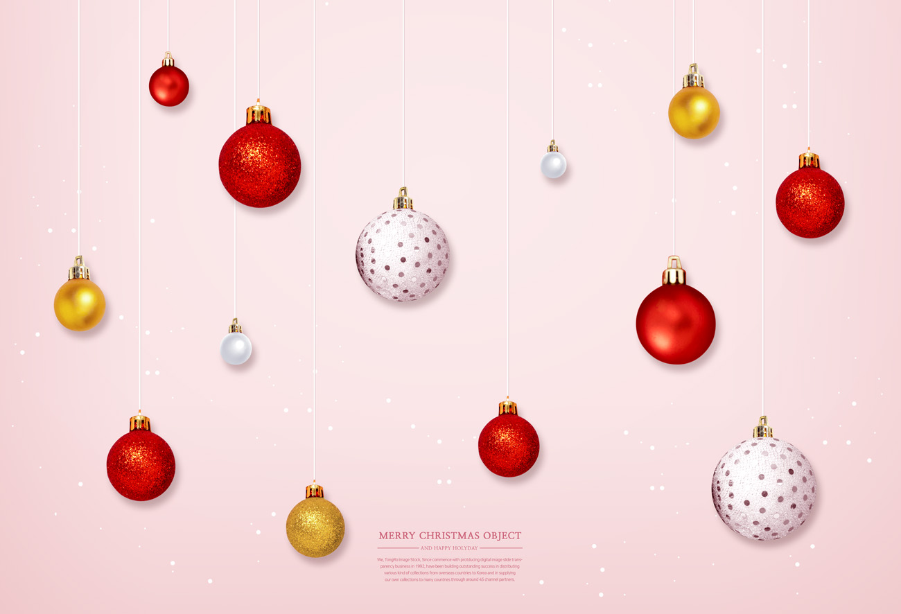 精致的圣诞节极简主义新年装饰元素插画素材