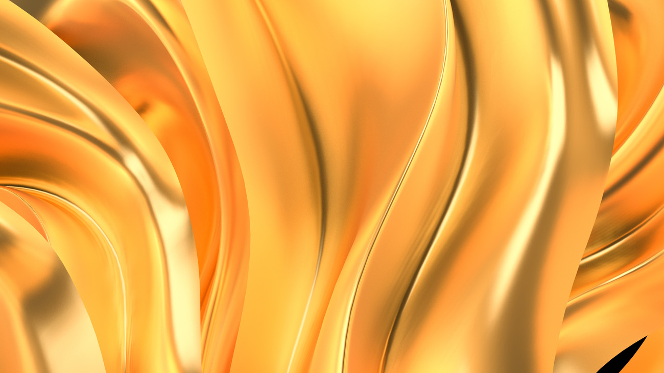 金色绸缎织物3D渲染插图高清背景图片素材 gold silk