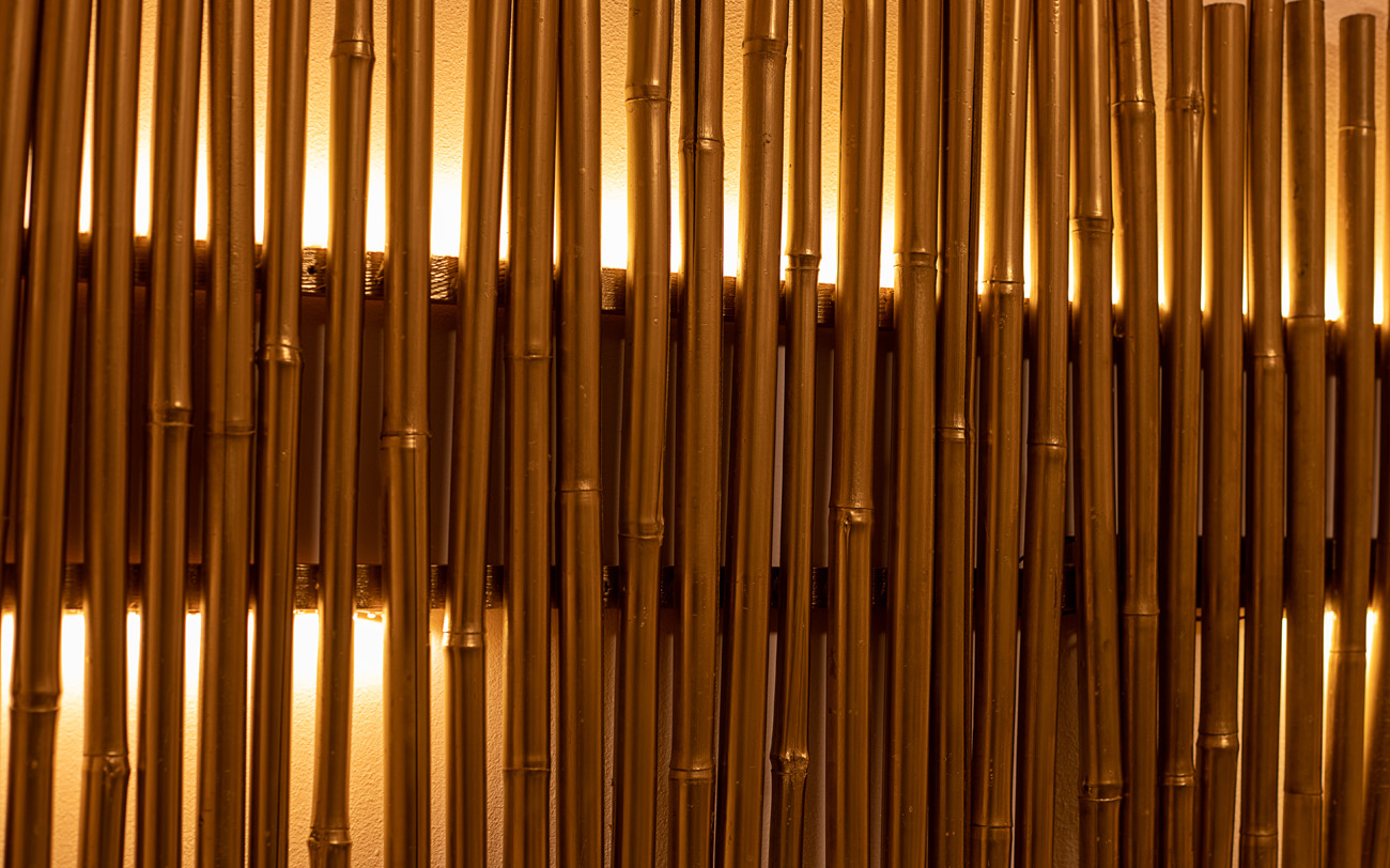 金色竹子竹竿高清墙面装饰抽象背景素材 Bamboo bran