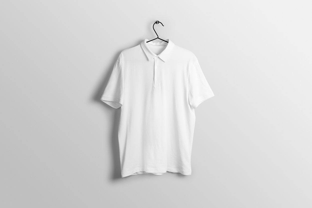 男士POLO短袖T恤设计展示样机提案PSD模板  Polo