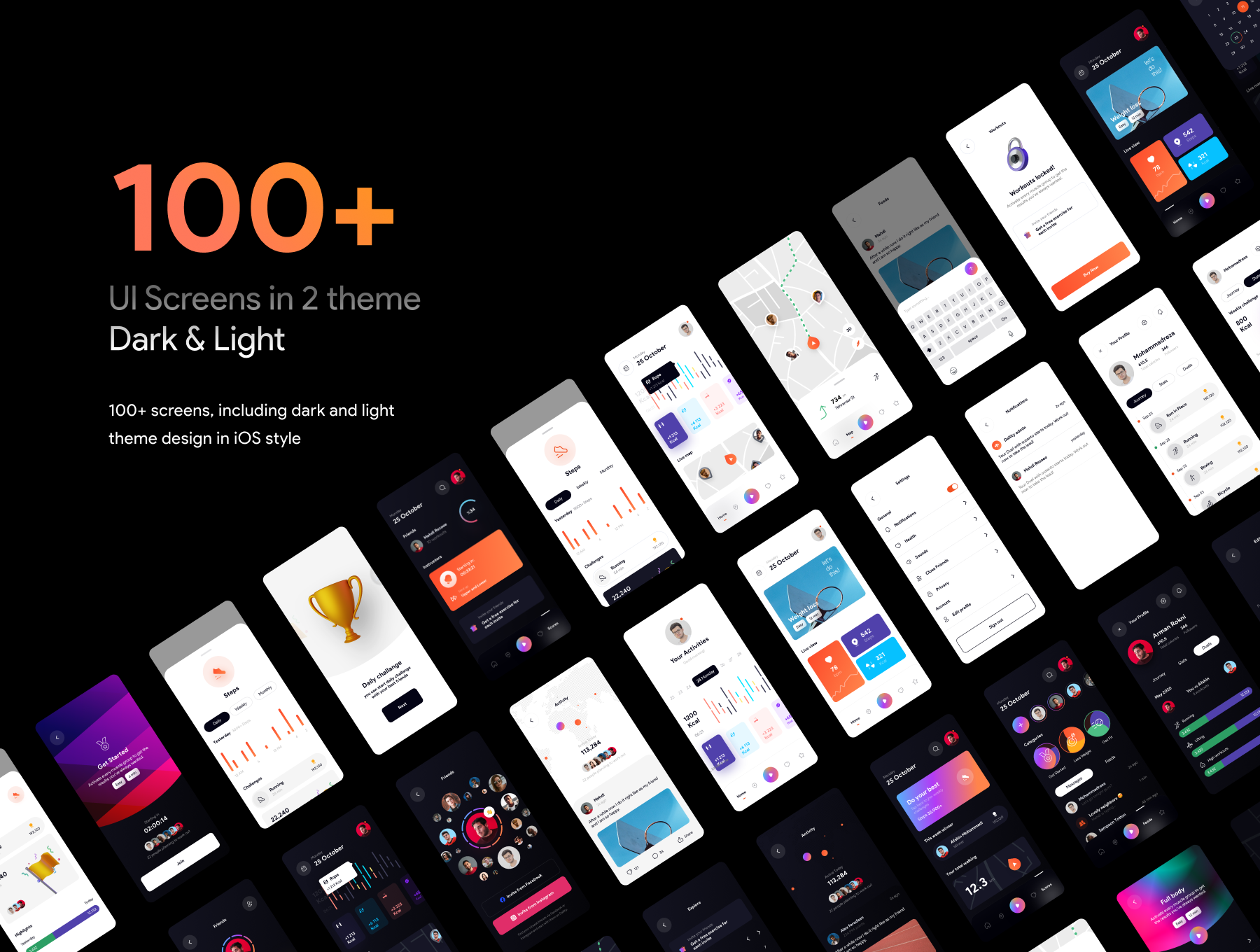 100+高质量UI界面140个iOS 14小组件超全APP设