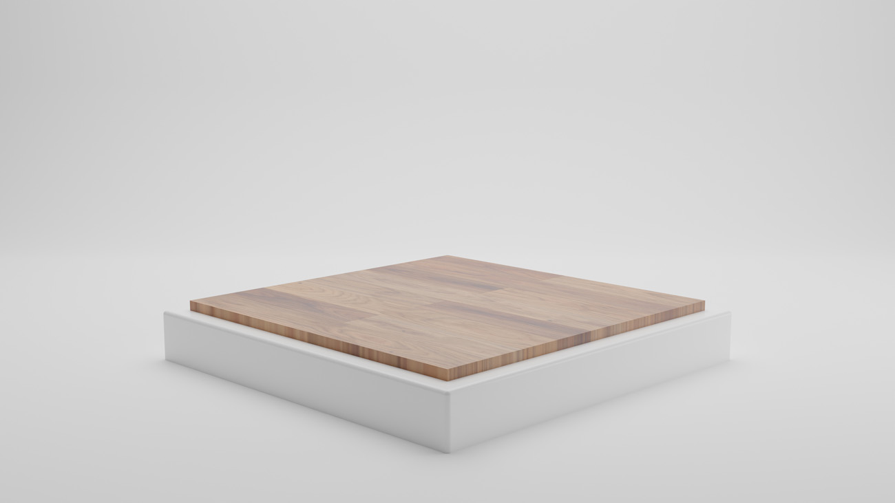 正方形木板3D渲染几何产品台子舞台抽象背景素材