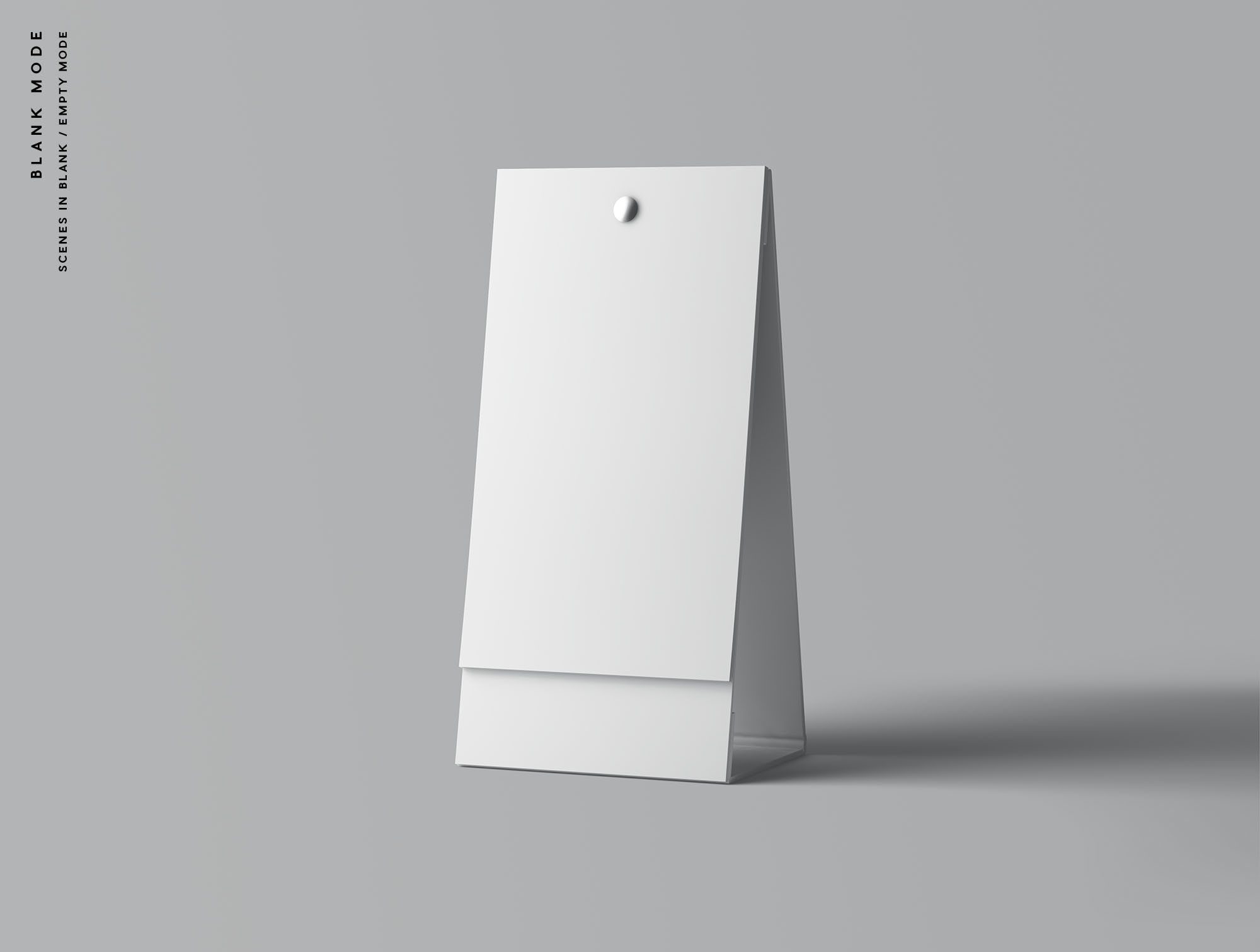 长方形三角台历多角度展示桌面日历设计提案样机PSD模板 Ve