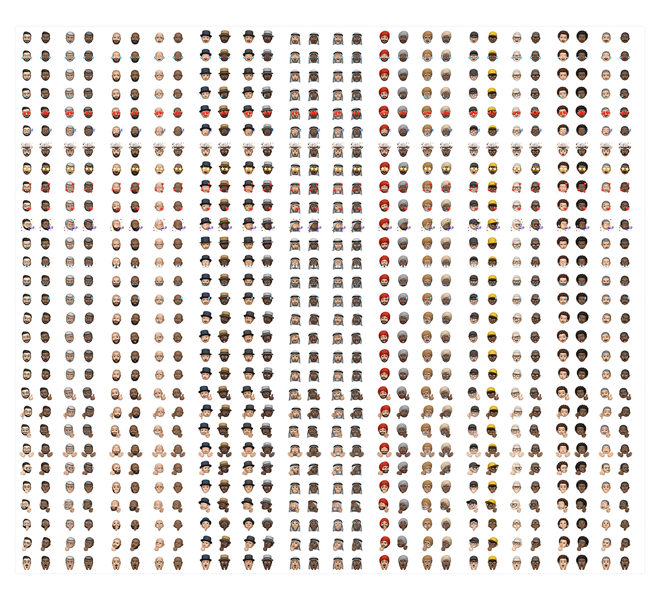 1500+Emoji苹果iPhone系统立体表情图标大合集免