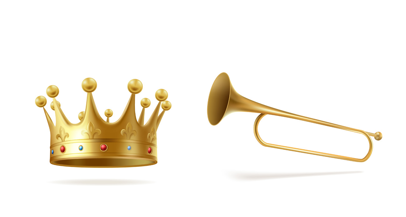 金色皇家王冠皇冠矢量图标插图元素装饰EPS矢量素材 Gold