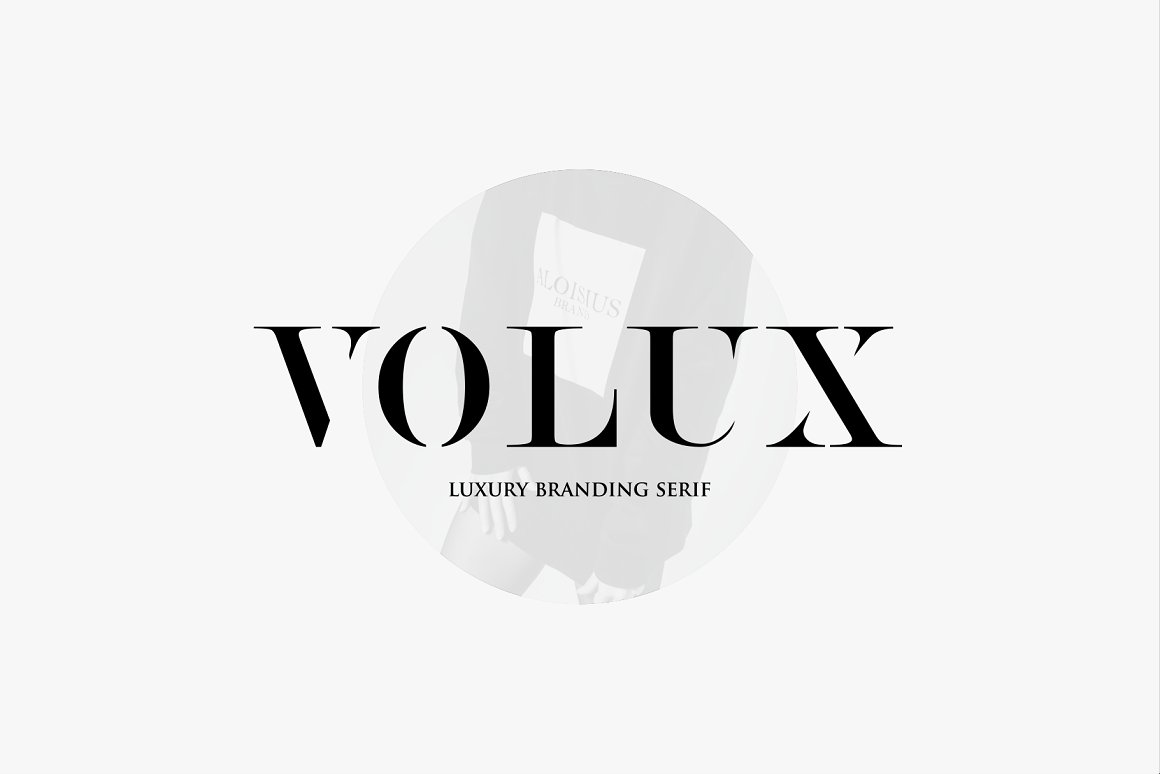 独特简约奢侈品牌英文衬线字体免费下载 VOLUX - Lux