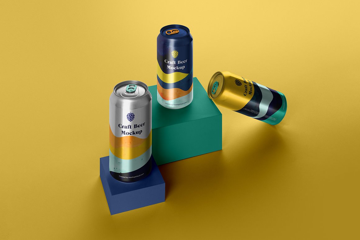 啤酒饮料品牌包装设计提案样机模板 Craft Beer Pa