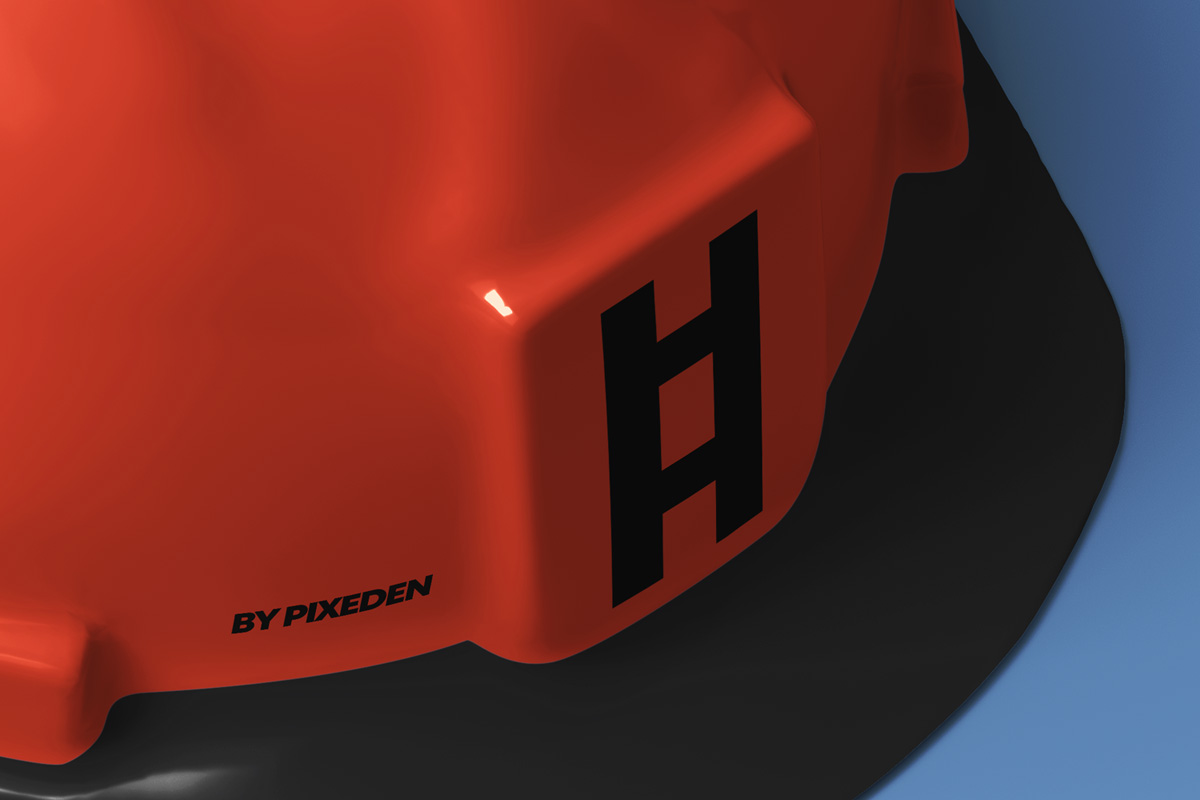 工地安全头盔安全帽品牌设计提案样机模板 Psd Hard H
