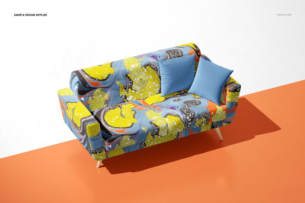现代沙发家具设计提案样机PSD模板 Modern Sofa