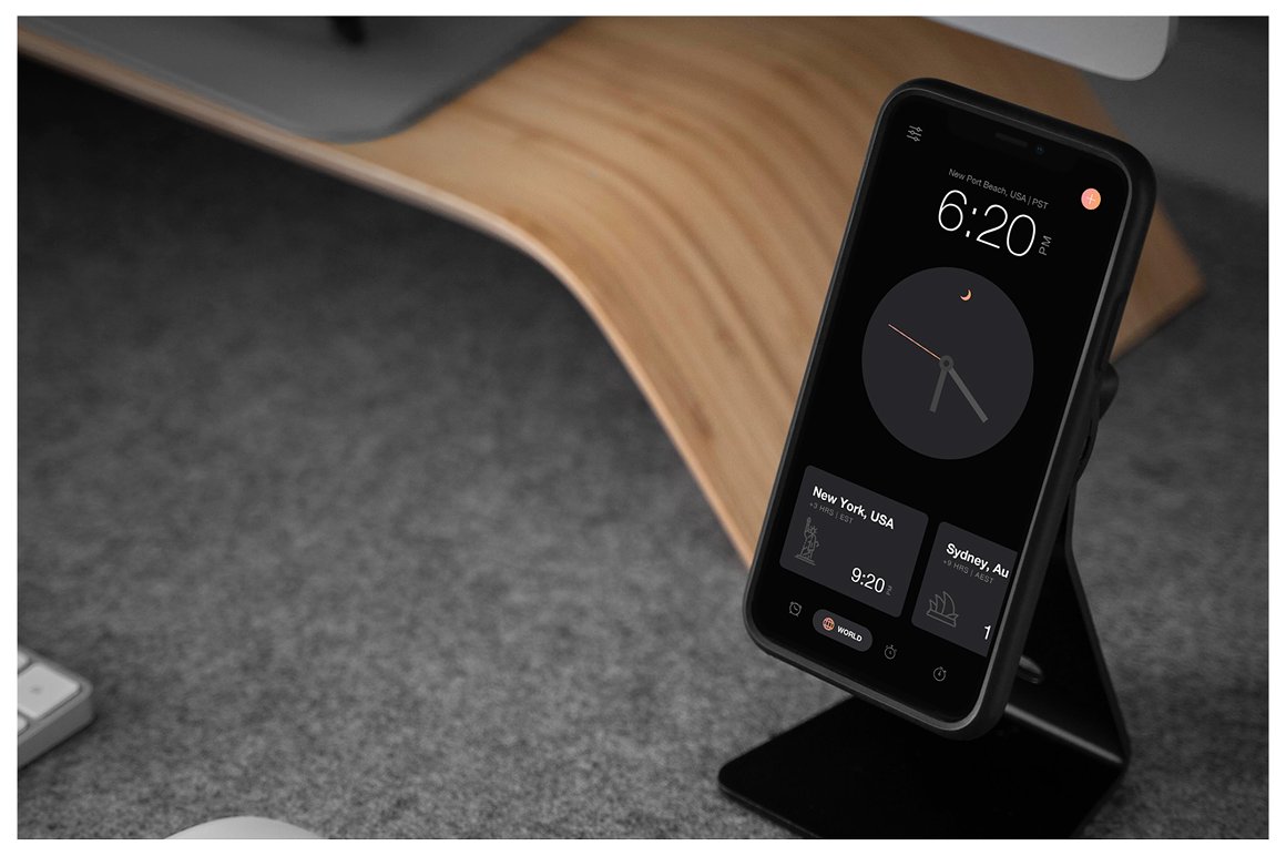 高品质苹果手机APP设计提案UI界面贴图样机模板 iPhon