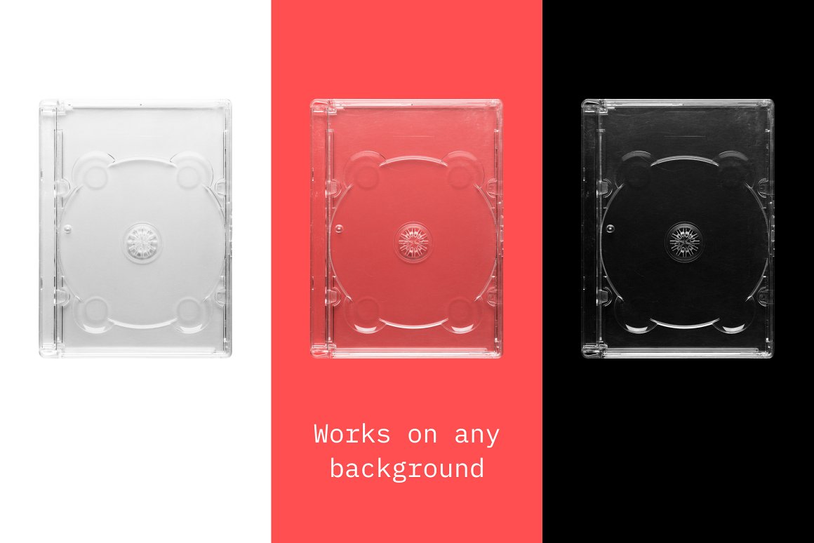 复古老物件光碟光盘盒封面设计提案样机PSD模板 Disc J