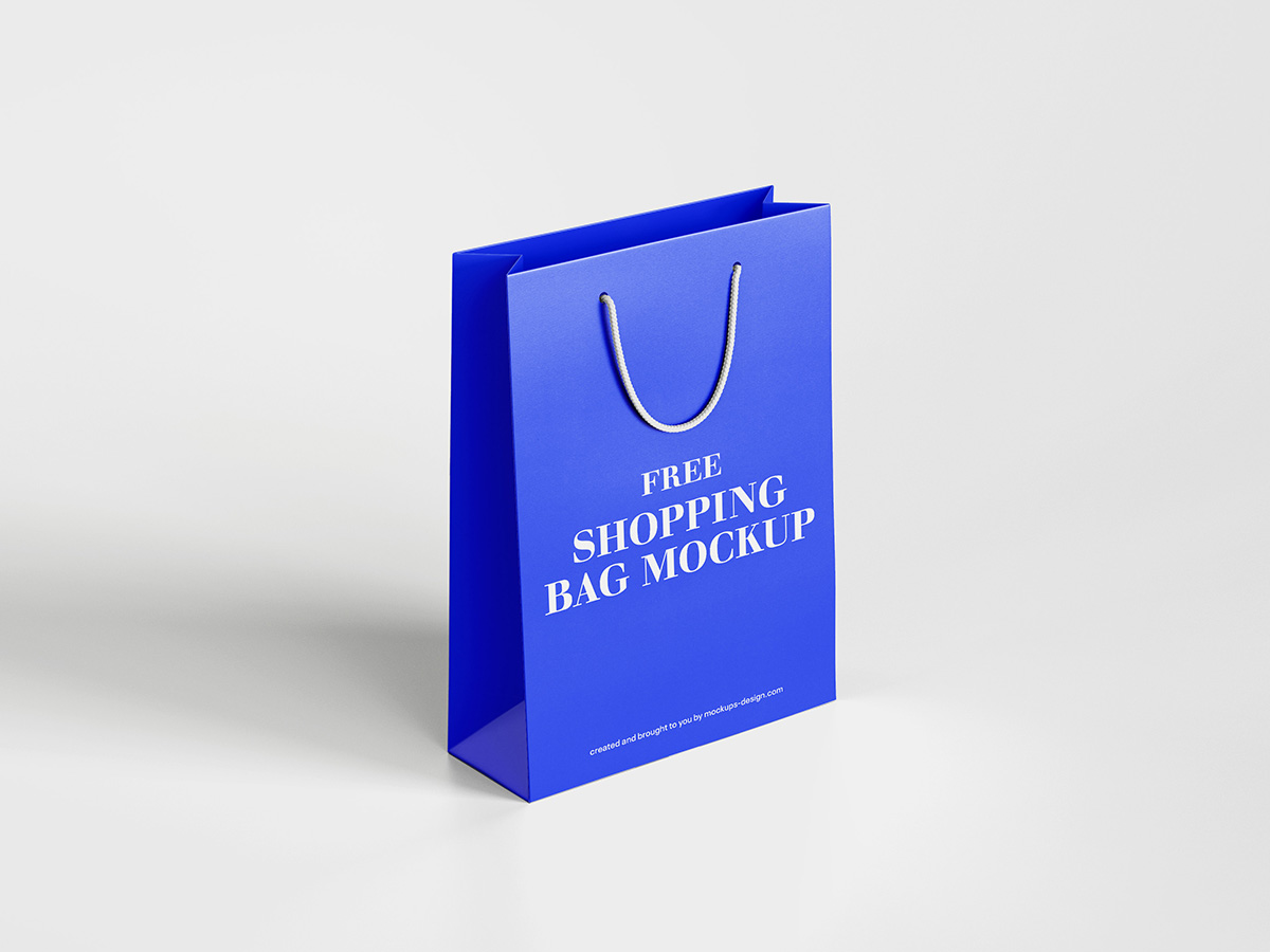 购物袋纸袋品牌包装设计样机PSD模板 Shopping Ba
