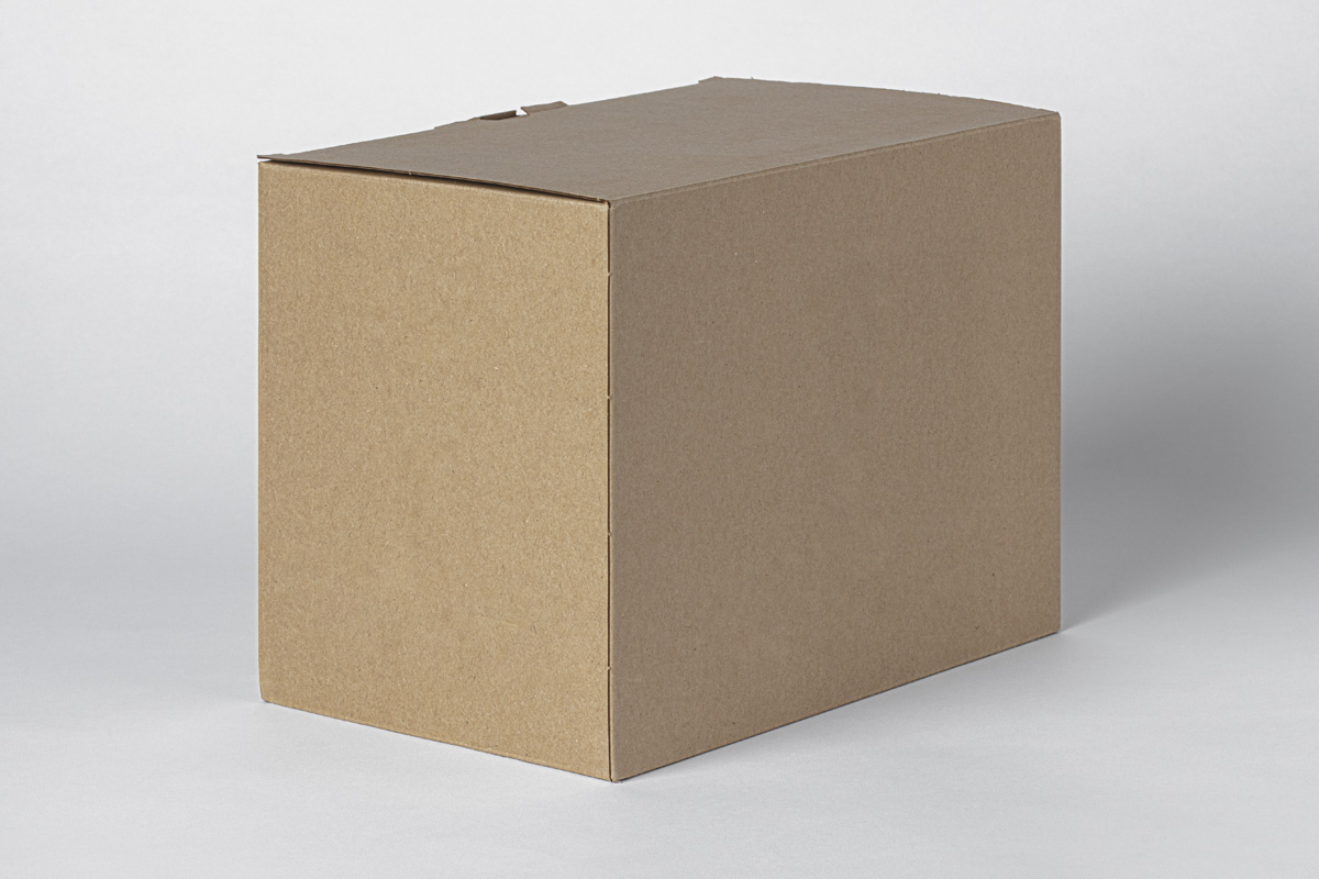 瓦楞纸快递纸箱品牌包装设计样机PSD模板 Cardboard