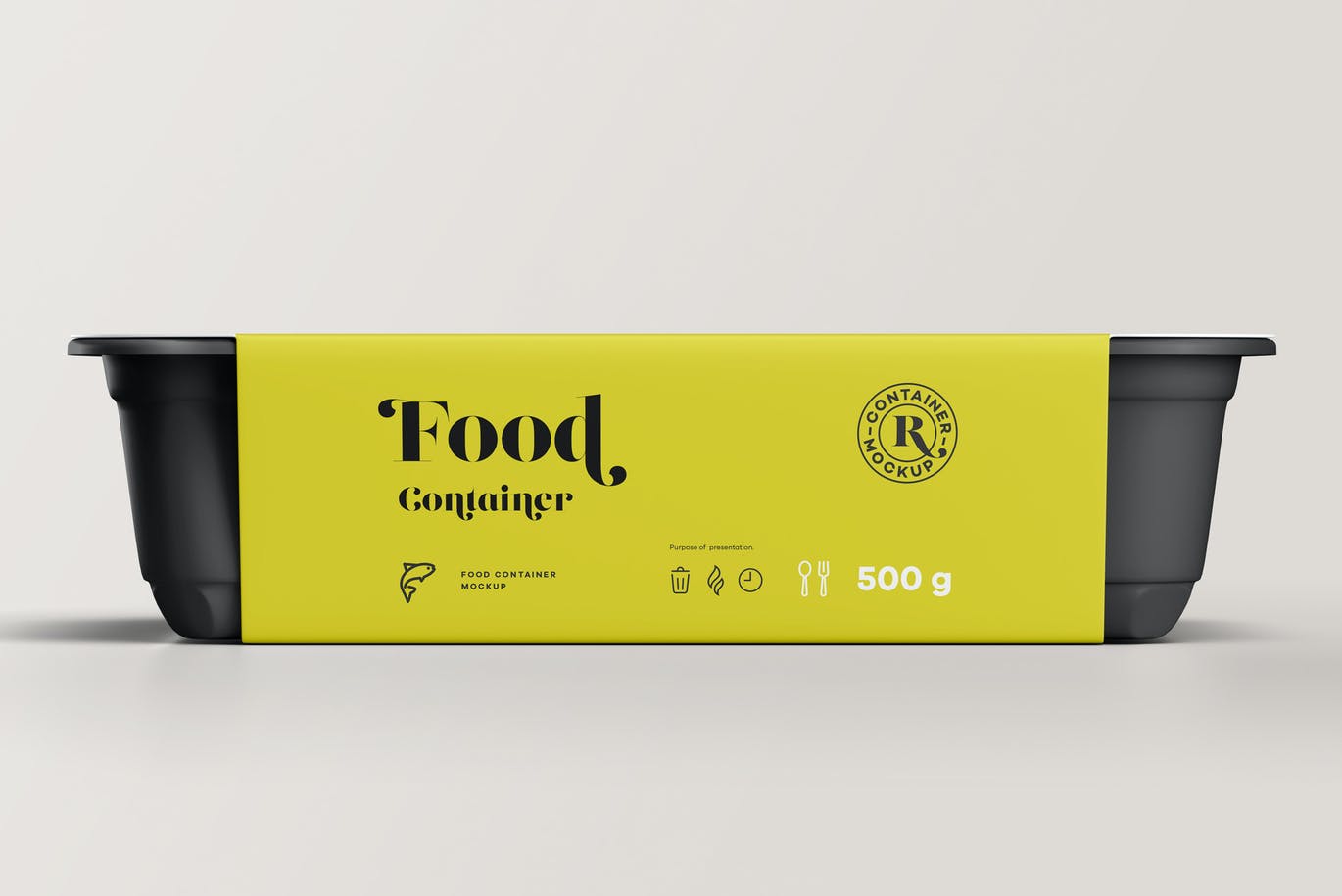 快餐食品外卖包装盒设计提案样机PSD模板 Food Cont