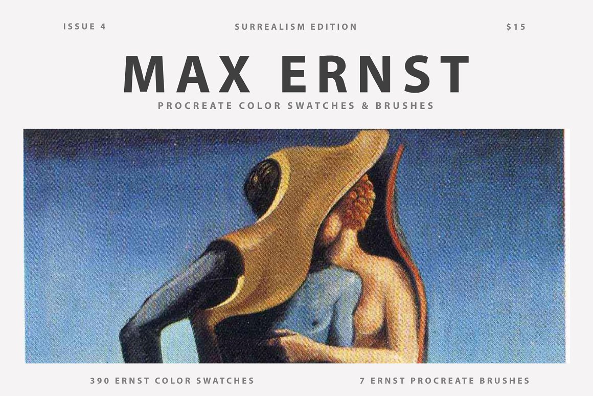 超现实主义毕加索画布旧油画艺术背景纹理笔刷素材 Max Er