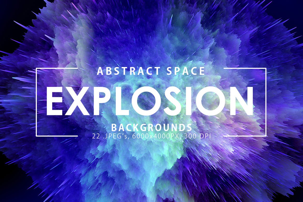 22款抽象三维星球宇宙空间爆炸高清背景图片设计素材 Spac