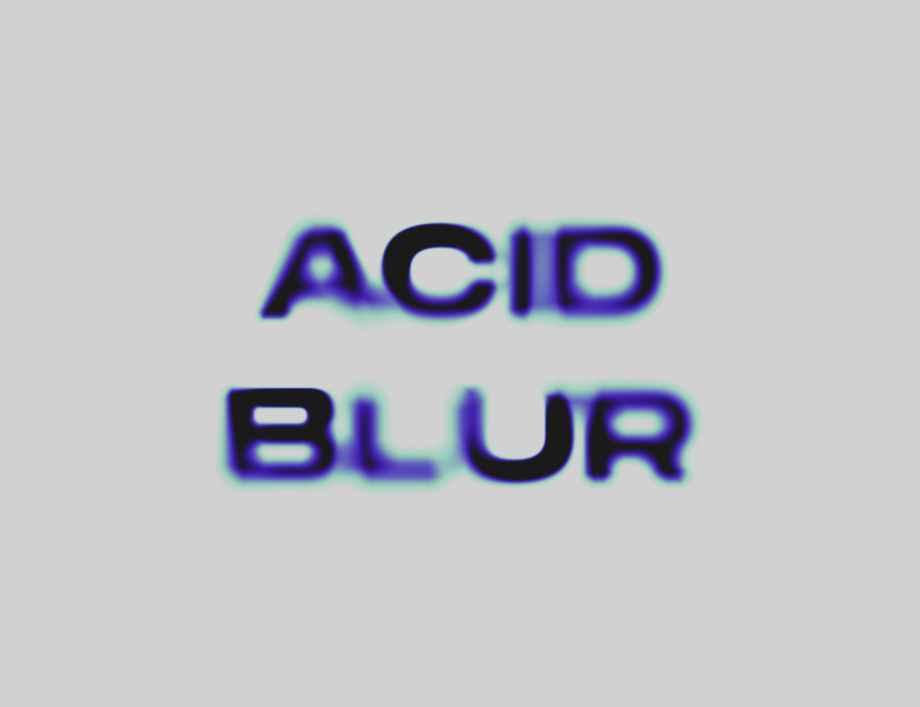 酸性艺术风格模糊字体特效PSD模板 ACID MOCKUP