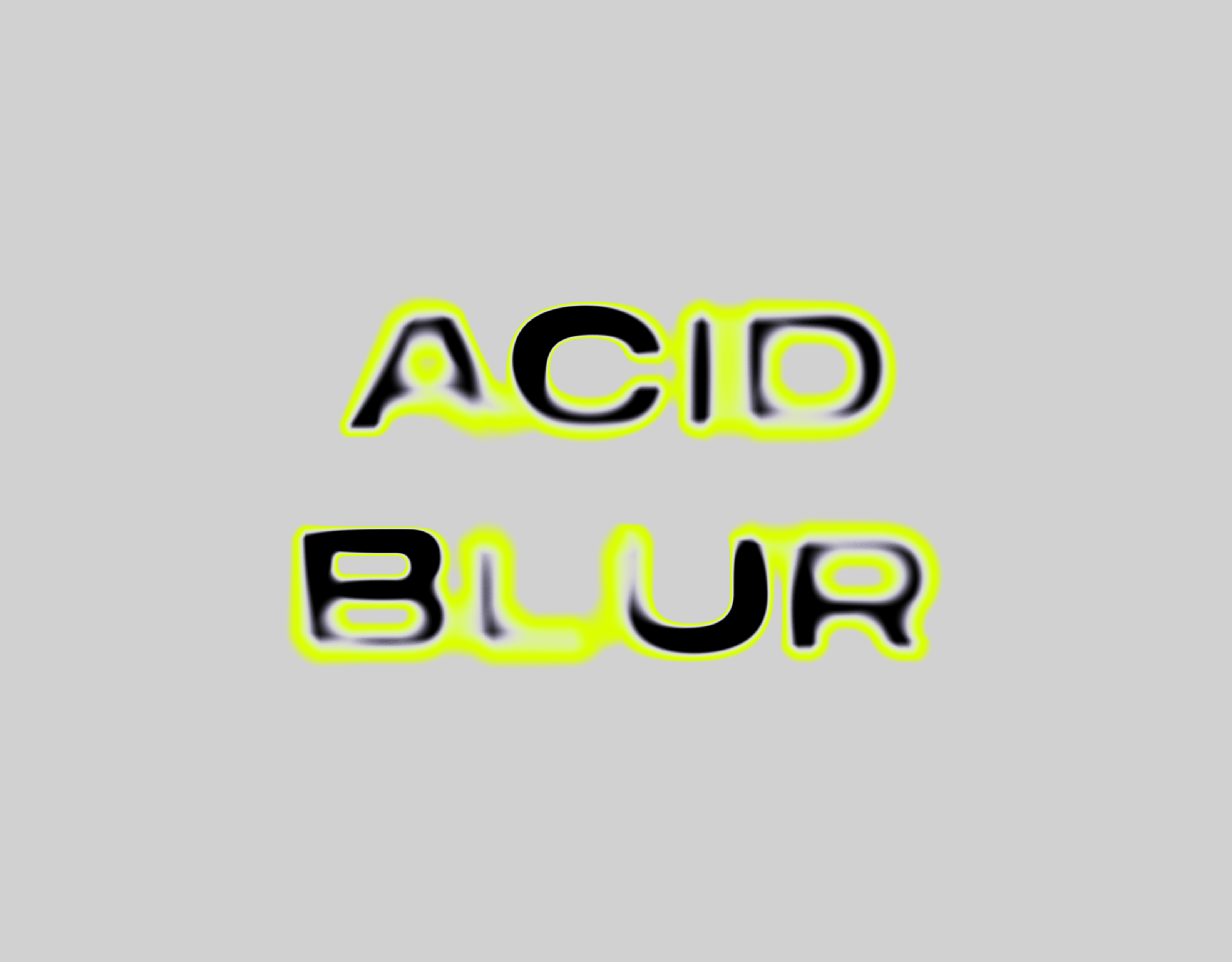 酸性艺术风格模糊字体特效PSD模板 ACID MOCKUP