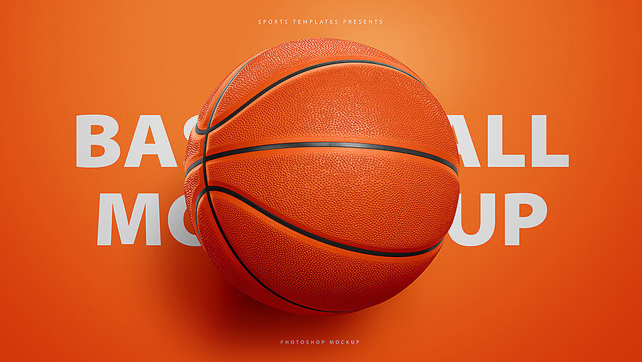 篮球标志学校吉祥物体育品牌VI提案样机模板  Basketb