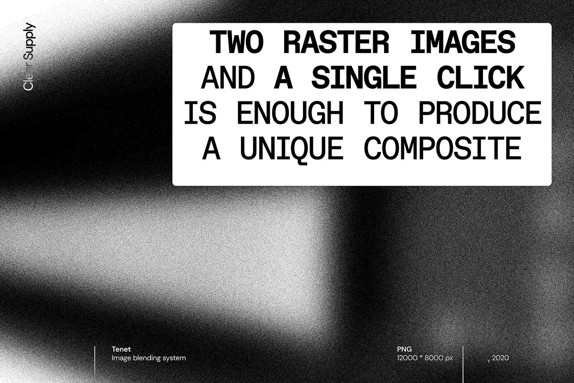 50款抽象图像混合多重曝光效果模糊噪点概念海报合成PNG素材