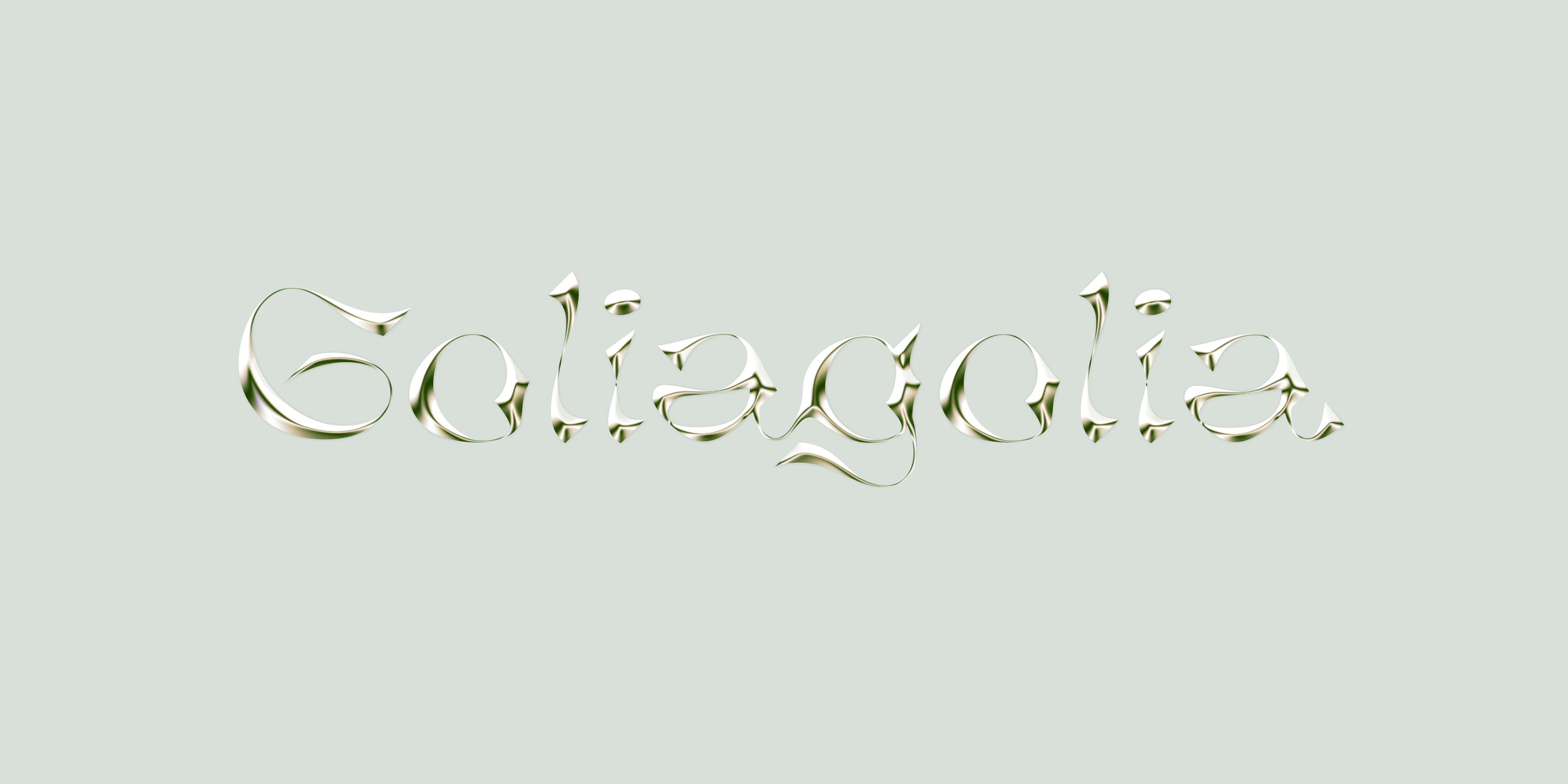 经典巴洛克式酸性艺术手写锐利曲线英文字体 Goliagoli