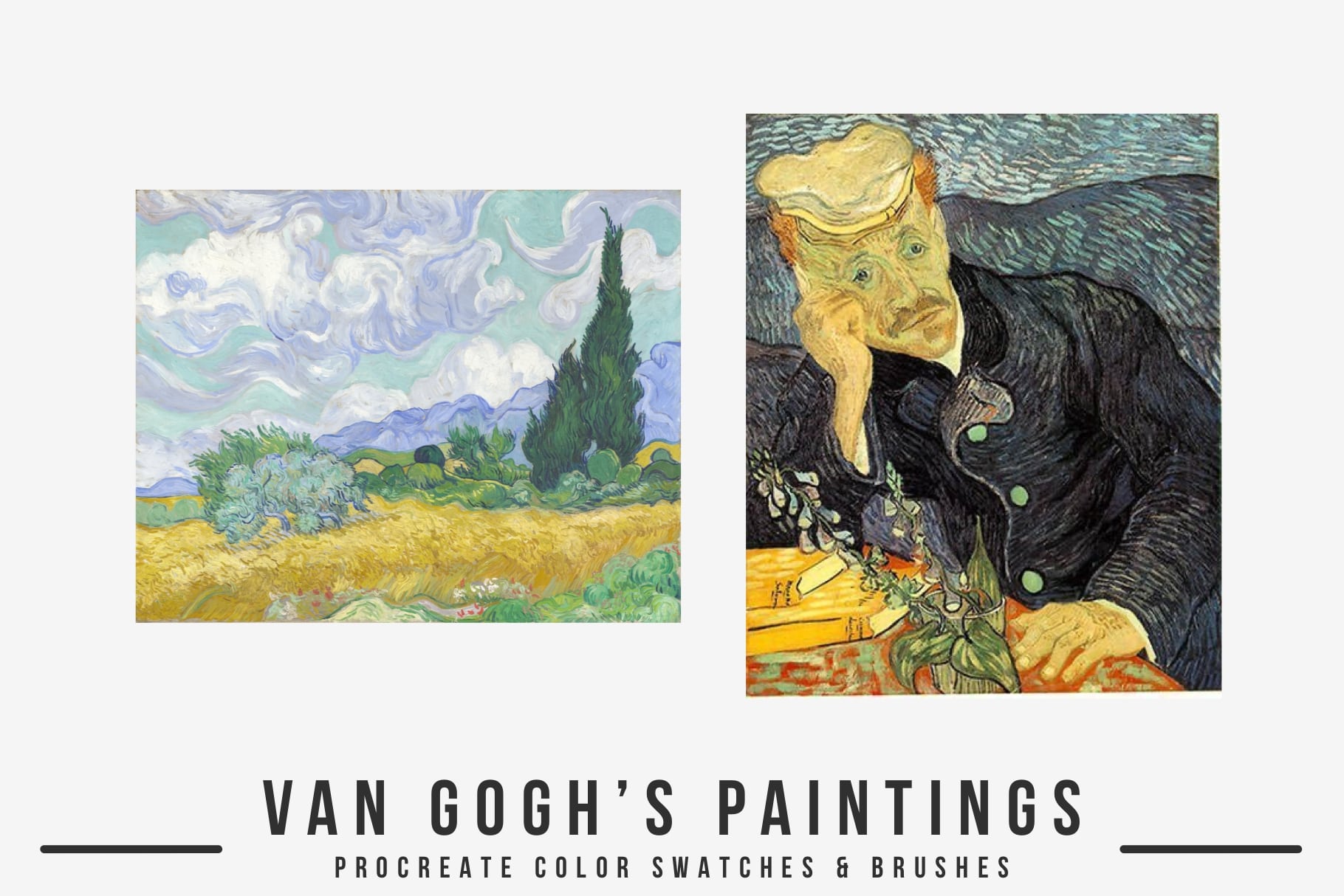 梵高世界名画配色画板数码艺术画笔 Van Gogh's Ar