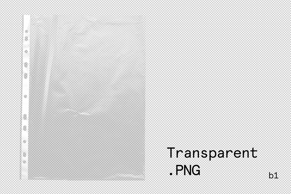 8款真实褶皱塑料薄膜塑料袋文件袋PNG免抠图素材 8 Pla